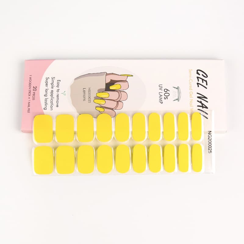 Factory Stock Yellow Gel Nail Polish Gel Nail Sticker Curing Lamp Nail Sticker Korean Nail Sticker Phototherapy Nail Sticker