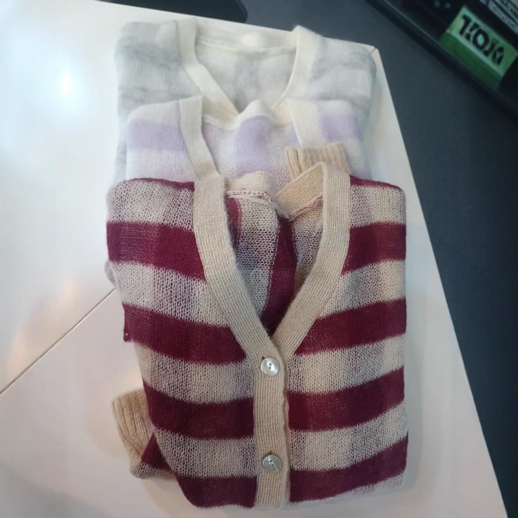 [Processing custom] Women's cardigan custom 25 years autumn/winter knitting classic versatile mohair retro commute 30%.