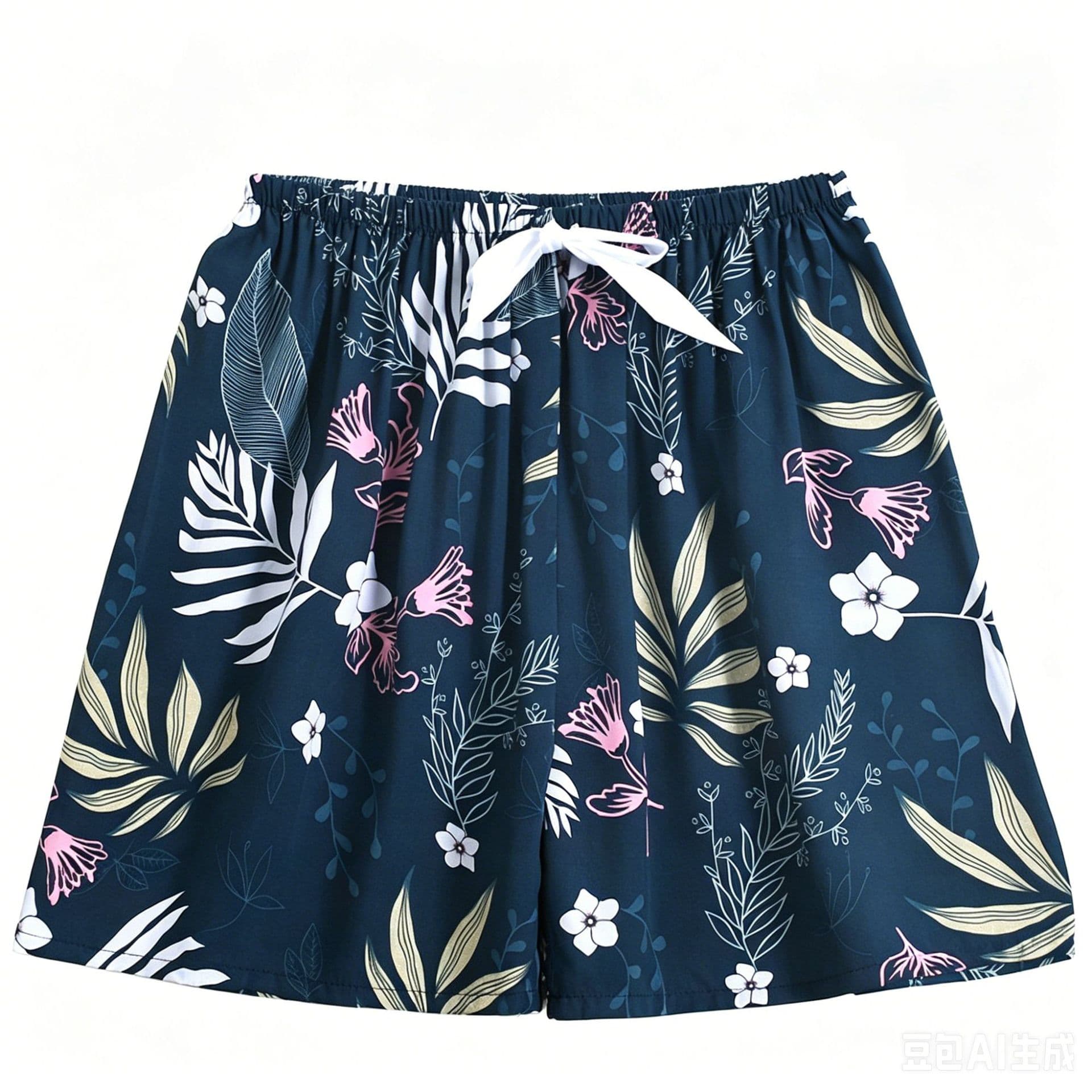 New cotton silk pajamas for women, summer shorts, home pants, artificial cotton, loose, large size, thin, casual floral, can be worn outside
