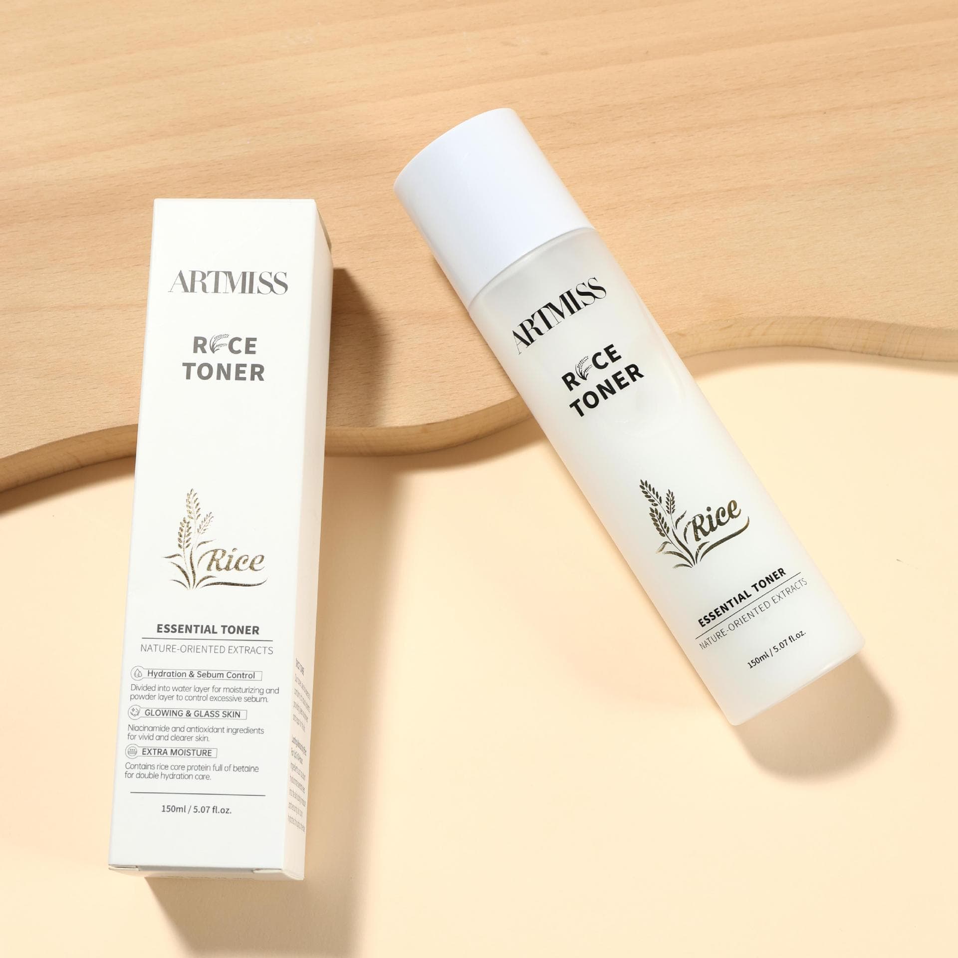 Korean Milk Rice Pure Essential Toner for Skin Care and Fine Line Removal