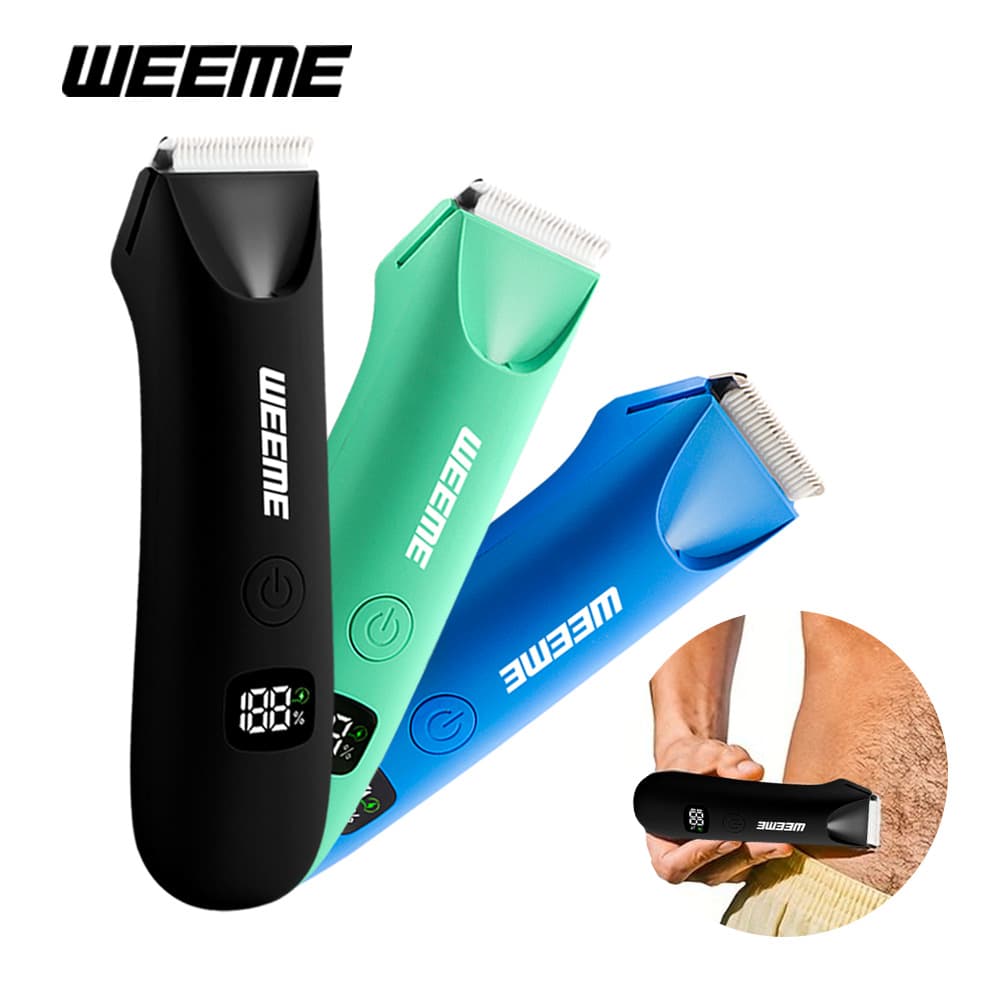 Cross-border new style body hair safety blade private hair clipper electric hair clipper LED light beard clipper manufacturer wholesale