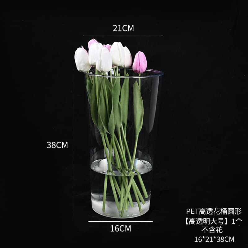Wholesale Deep Water Flower Arrangement Bucket, Durable Fresh Flower Bucket, High Transparency Thickened Acrylic Flower Hydration Bucket, Professional Florist Use