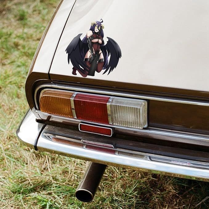 Black Anime Car Sticker Sexy Girl Window Laptop Bumper Trunk Decal