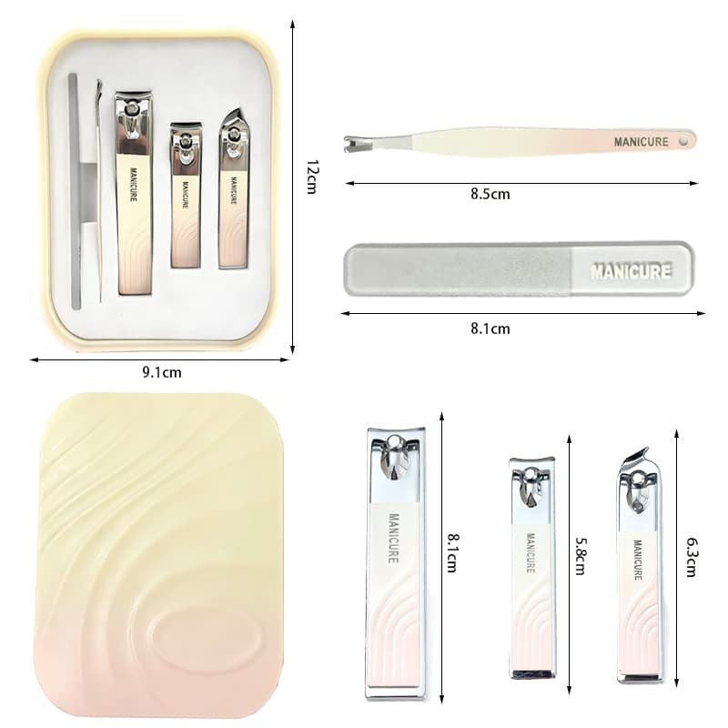 Manufacturer stainless steel household large nail clipper set nail clippers manicure knife technician manicure manicure groove tool complete