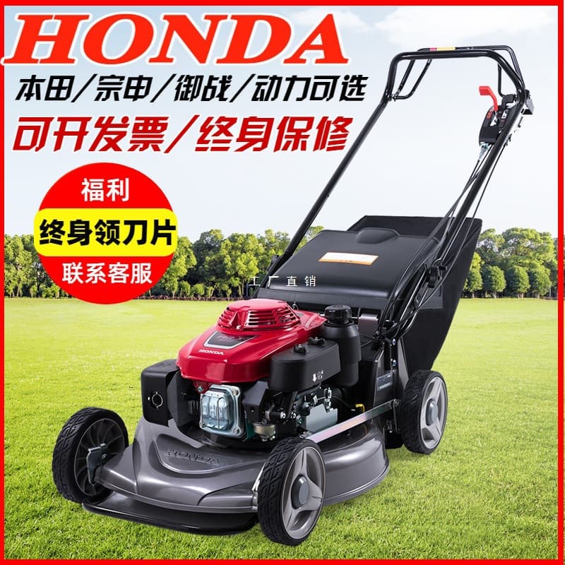 Gasoline lawn mower with Honda/Yamaha engine, lawn trimmer, weeder, orchard hand-push grass cutter.
