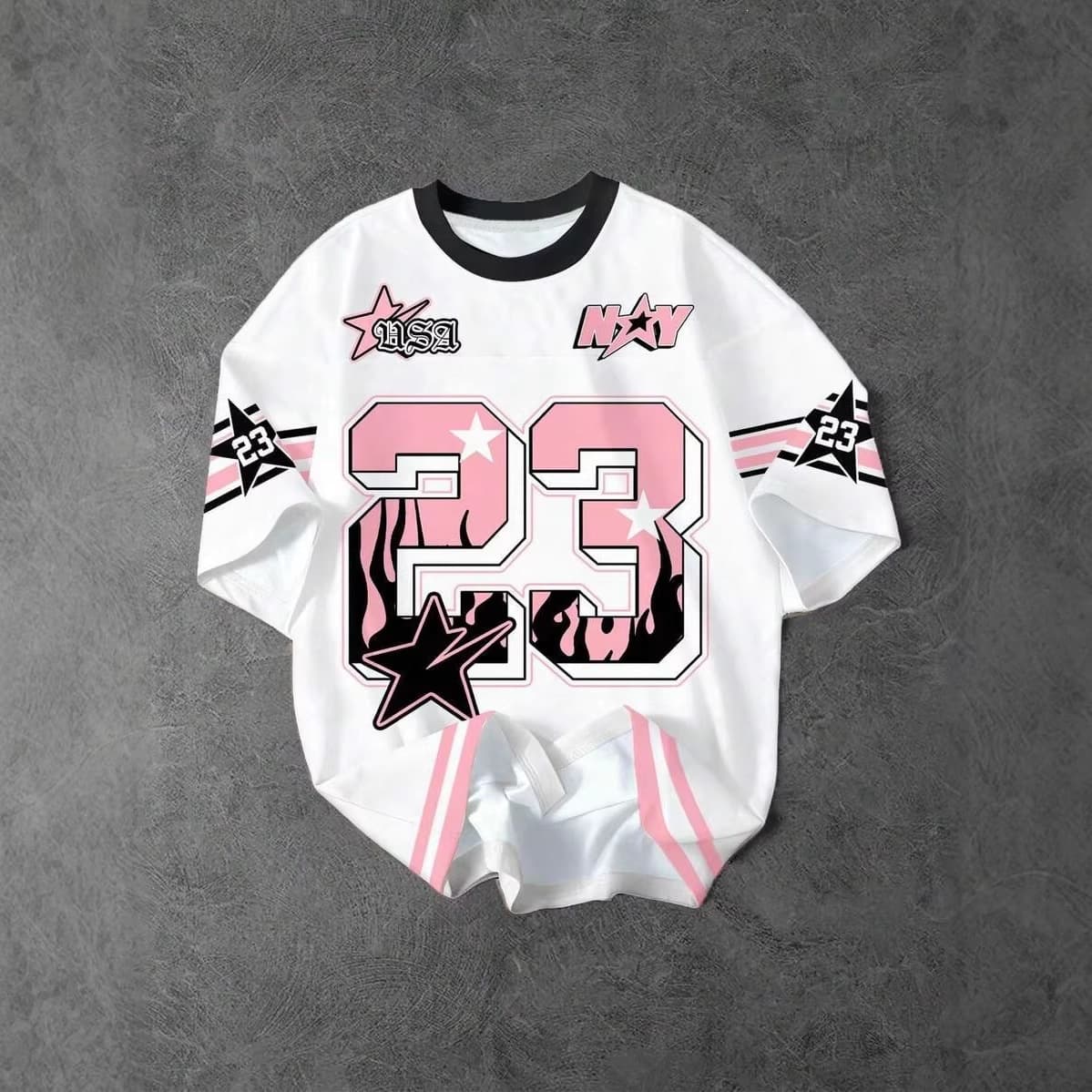 Streetwear Baseball Jersey Element Men's Short Sleeve T-Shirt for Everyday Wear