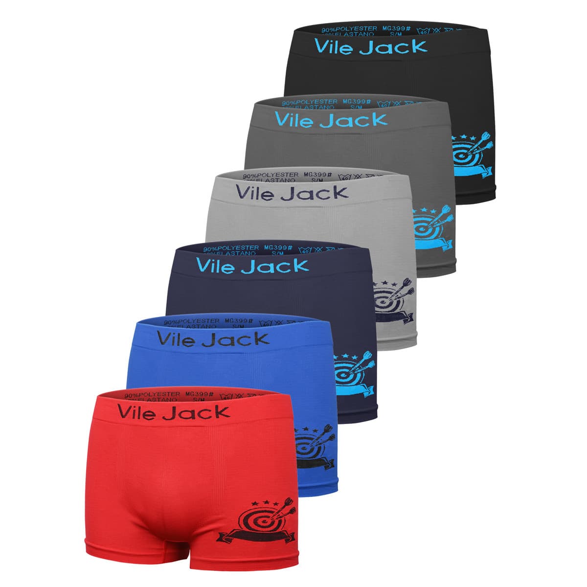 Teen Boys' Underwear - Seamless Polyester Sporty Style Boys' Boxer Briefs - Thin Style, Ages 10-15