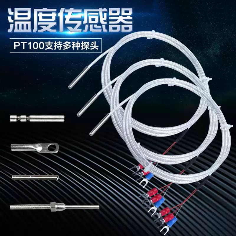 PT100 Temperature Sensor Thermocouple PT100 High-Temperature Resistant Waterproof Oil-Proof Corrosion-Resistant Platinum RTD Temperature Sensor