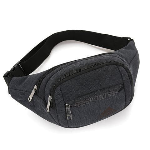 New Canvas Waist Bag Outdoor Phone Waist Pack Men's Single Shoulder Crossbody Bag Fashion Chest Bag Business Cashier Bag Wholesale