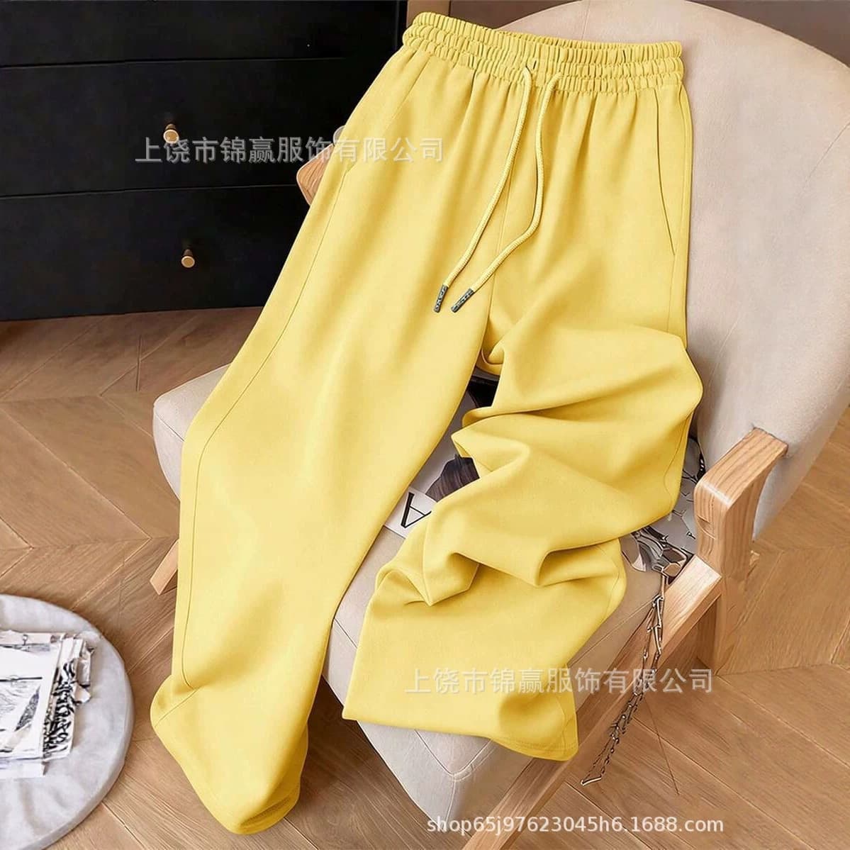 Solid Casual Wide-Leg Pants for Women, Loose Fit, Comfortable and Breathable, All-Season Daily Commuter Pants