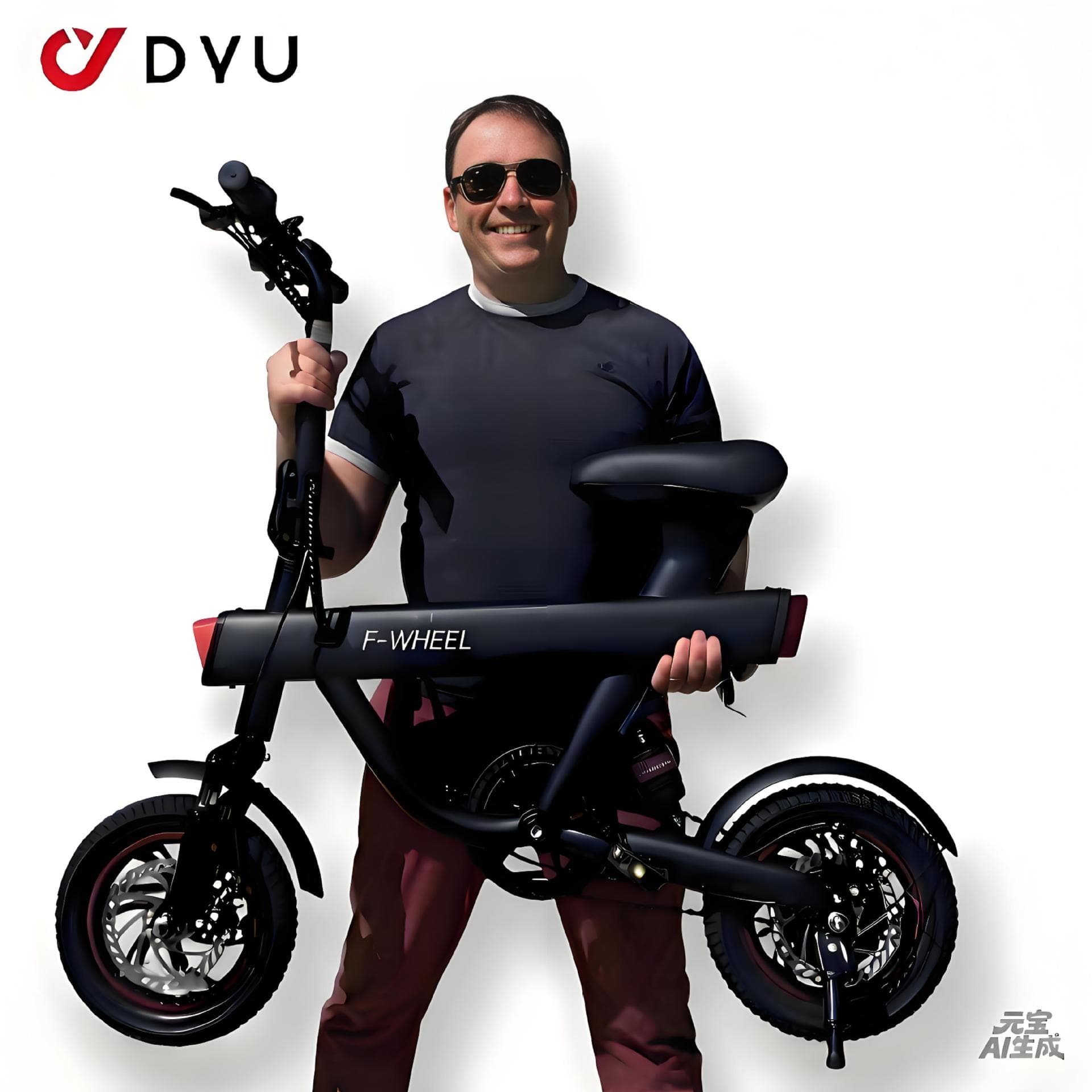 Cross-border EU/US Overseas Warehouse 12-inch Mini Electric Assist Bicycle Portable Foldable Lightweight Stylish E-bike