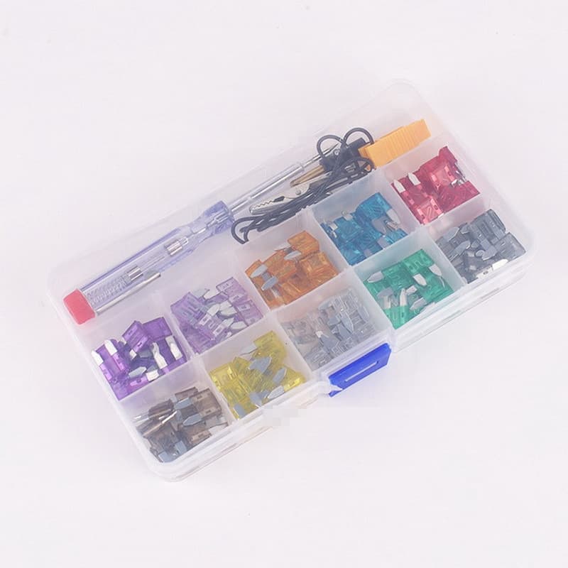 Small Fuse Zinc Blade Plastic Box Set