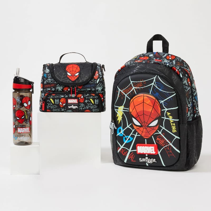 Australian Smiggle Backpack for Kids, Large Capacity School Bag, Outdoor Casual Backpack, Cartoon Design