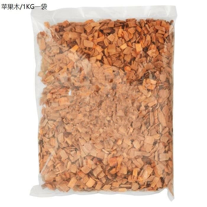 In-stock smoked meat, BBQ wood chips, apple, cherry, oak, pecan wood shavings, BBQ smoked chicken, and cocktail shakers.