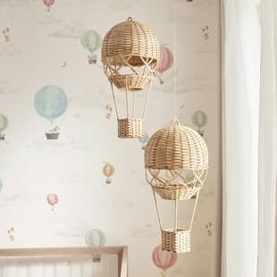 Nordic Style Children's Room, Early Education Venue, Photography Studio, Home Decoration Supplies, Handwoven Rattan Hot Air Balloon