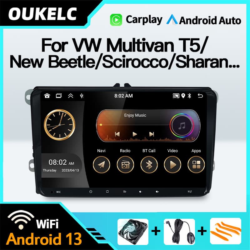9inch Touchscreen Model Suitable for Volkswagen Skoda Android Smart Central Control Large Screen Navigation Player Radio