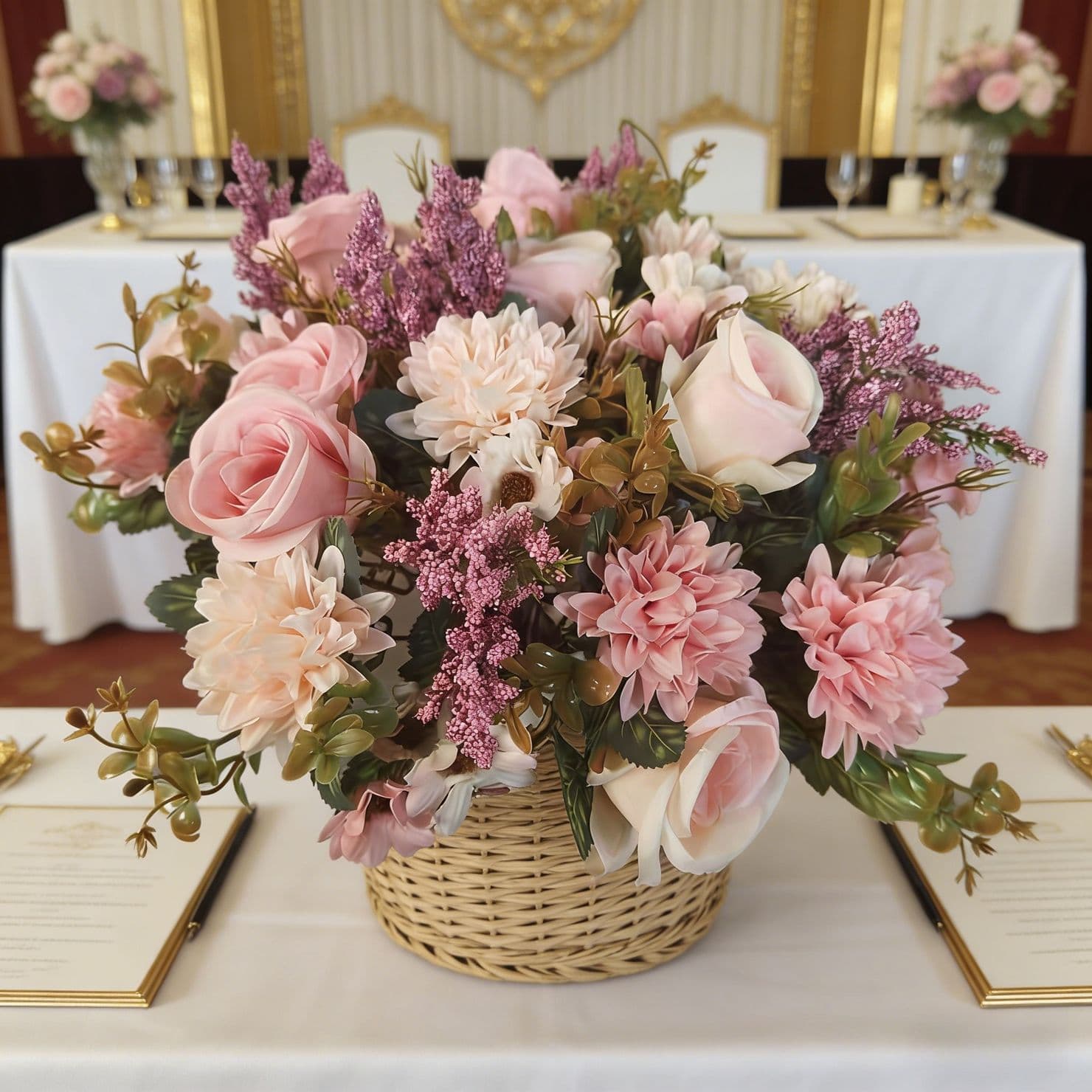 High Simulation 7-Branch Persian Rose Hydrangea Philly Fake Flower Romantic Handheld Rose Daisy Bouquet Artificial Flower Wholesale
