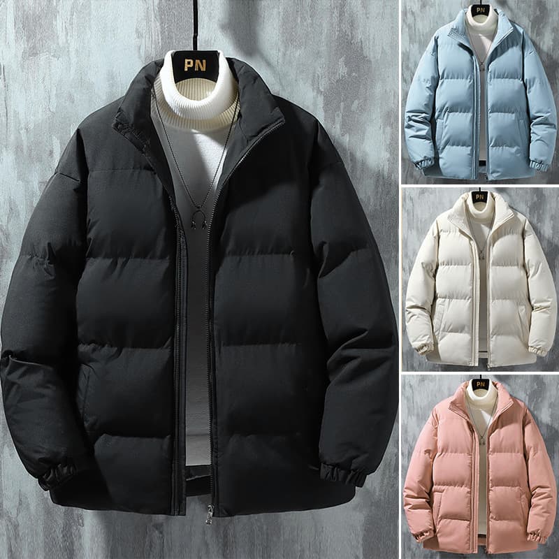 2025 Fall/Winter New Winter Padded Jacket Men's Middle-Aged and Young Men's Plus Size Outerwear Top Cotton Coat Men Printable and Embroiderable Plus