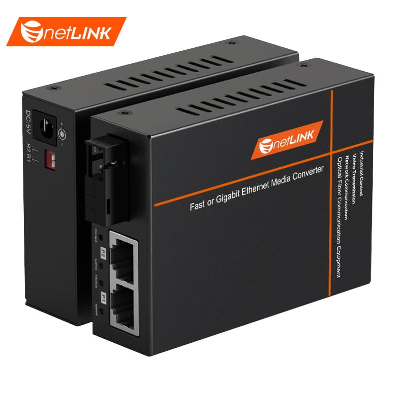 netLINK Gigabit 1 Optical 2 Electrical Single-Mode Single-Fiber HTB-GS-03/2GE-20AB Port Sharing Pair