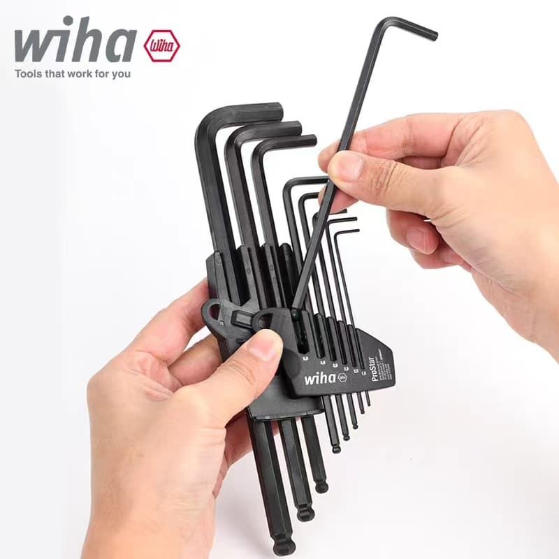 German Wiha Hex Key Set Imported Industrial High-Strength Hexagon Tool Long Ball End