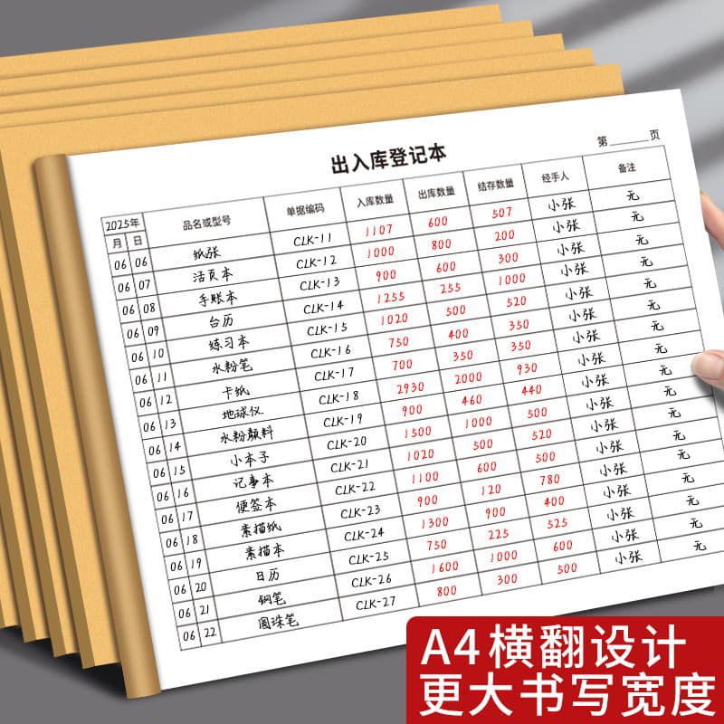 Universal in-out ledger for goods purchase and sales, shop revenue record book