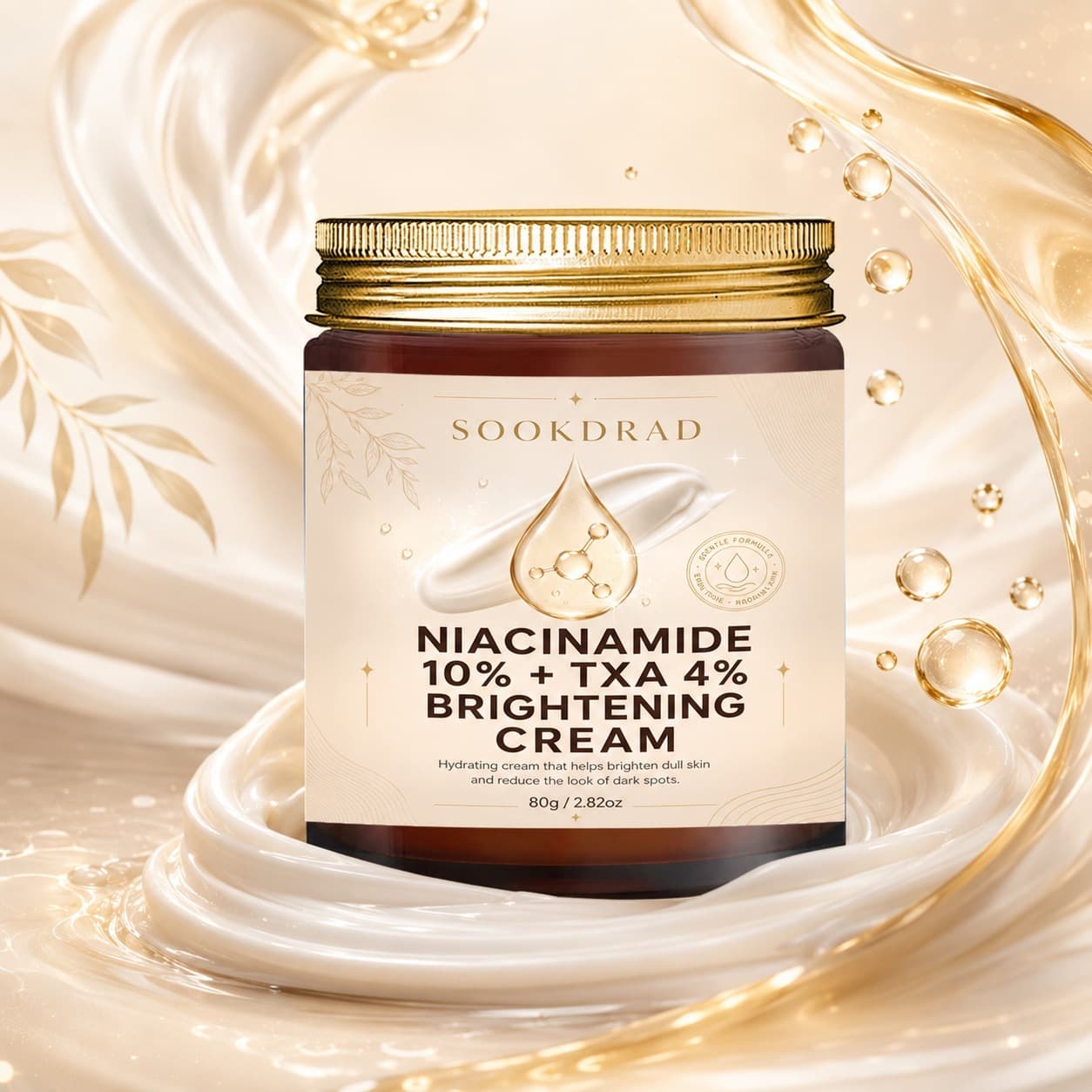 Cross-border Face Cream Moisturizing Repair Niacinamide 10% Tranexamic Acid 4% Brightening Cream TEMU Amazon Export
