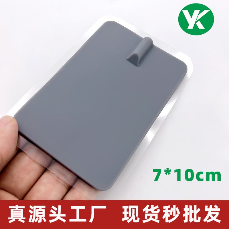 Manufacturer direct supply, grey non-adhesive 2.0 hole silicone electrode patch, gel medium-low frequency therapy conductive massage sticker.