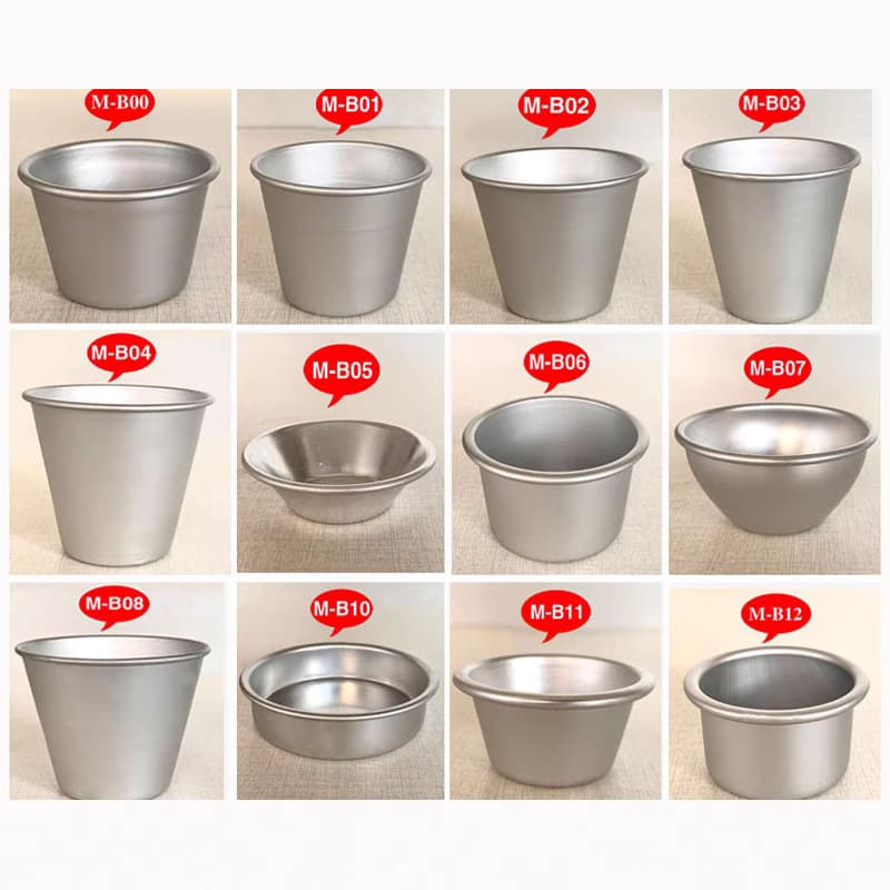 Small Western Cup Cake Mold B00/01/02/03/04 Anode Dessert Mold Pudding Jelly Egg Tart