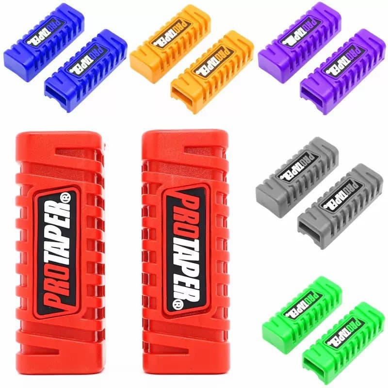 Motorcycle Rubber Pedal Colorful Modified Footrest Pedal Rubber Front Rubber Cover Universal ATV Motorcycle Modified Anti-Slip