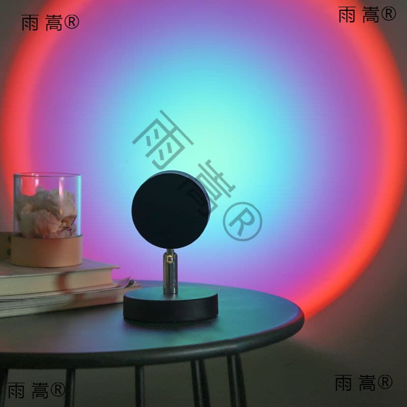 Sunset Lamp, Internet Celebrity Photo Light, Sunset Atmosphere Night Light, Creative Floor Lamp for Living Room and Bedroom
