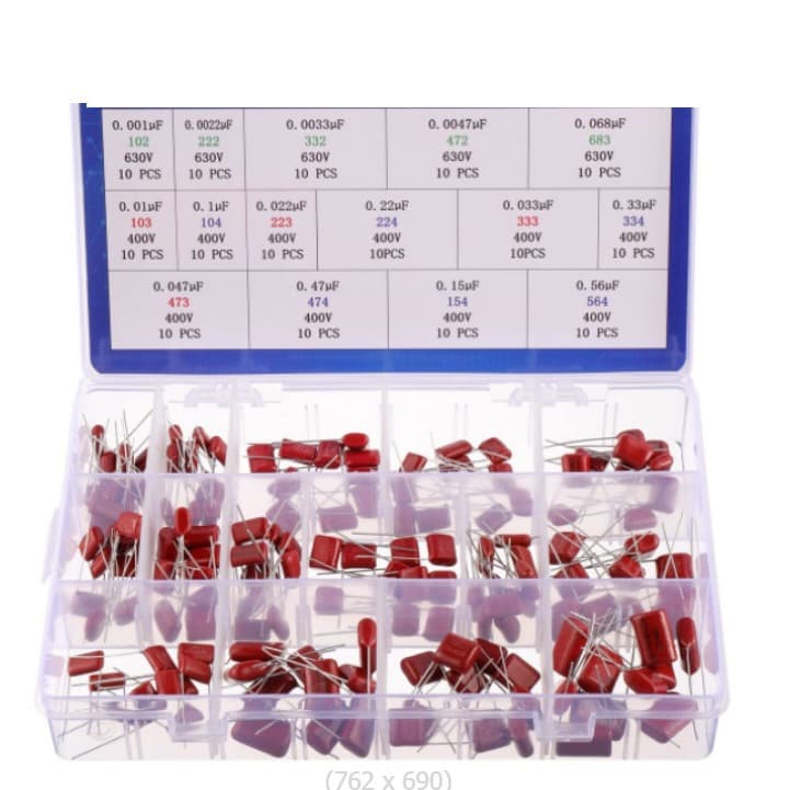 150 Polypropylene Film DC Capacitors 0.01uF-0.56uF 630V 0.001uF-0.068uF