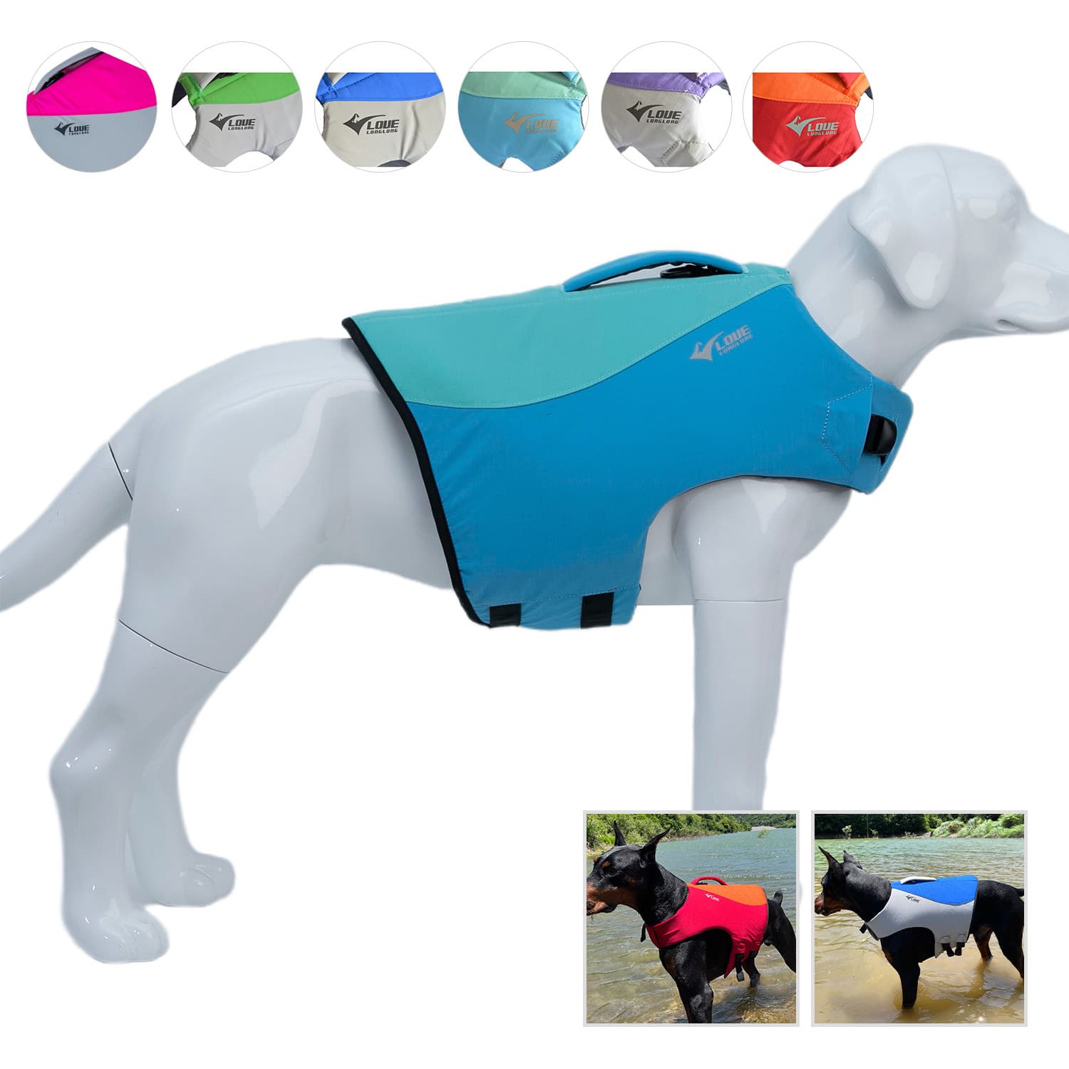 Pet Dog Life Jacket High Buoyancy Dog Swim Vest Dog Anti-Drowning Large Dog Life Jacket