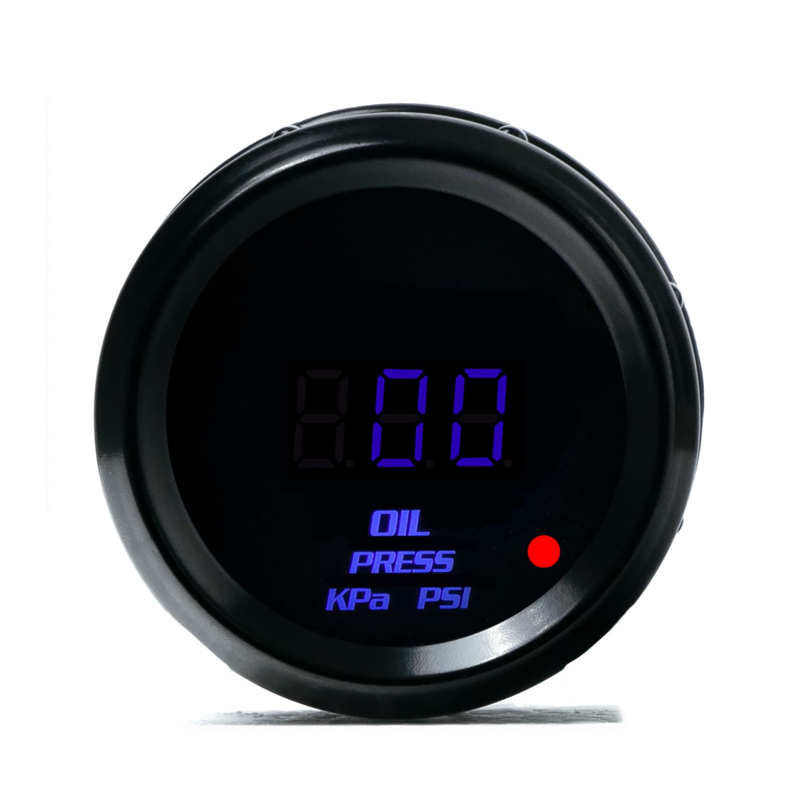 Kpa Psi Dual Unit Adjustable 52mm Automotive Oil Pressure Gauge - 12V High-lens Digital Display LCD Instrument