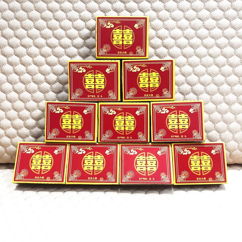 Double Happiness Matches Household Smoking Outdoor Matches Retro Vintage Wedding Picnic Emergency Disposable Matchbox