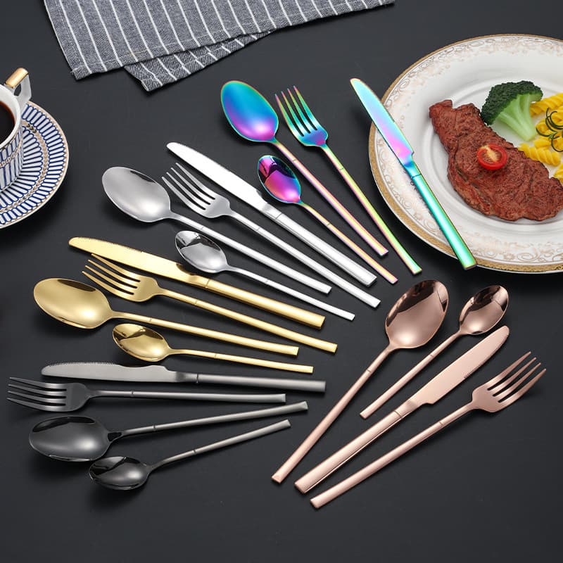 Cross-border Wholesale Stainless Steel Cutlery Knight Western Dining Knife Fork Set Steak Knife Fork High-end Spoon