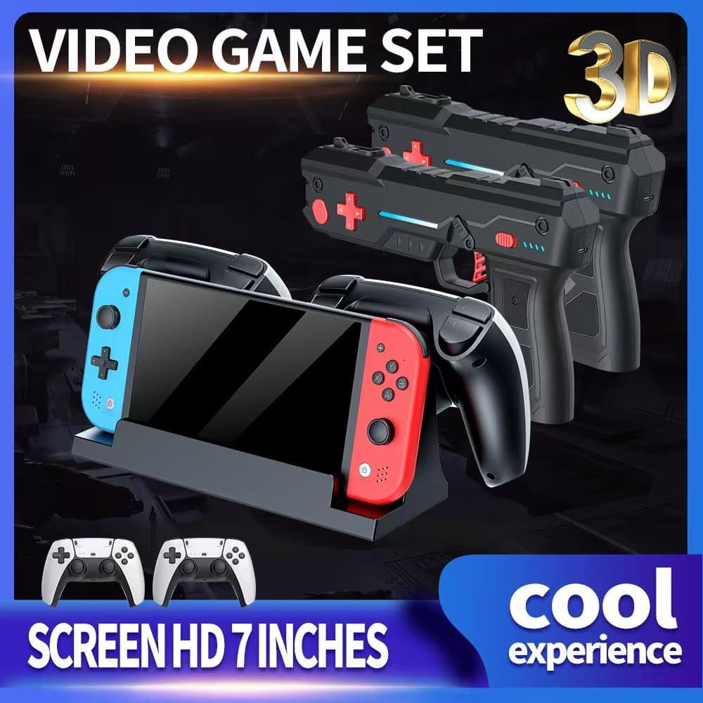 Cross-border foreign trade M20 handheld console with 7-inch screen HD PS1 game console can be connected to a TV and supports two-player double-player controllers