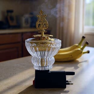 Arabic Incense Burner for Export, Middle East Dubai Crystal Aromatherapy Burner Home Decoration Incense Burner