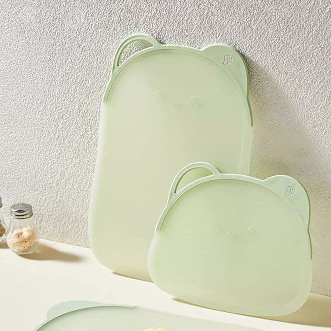 Antibacterial Anti-Mold Cutting Board for Home Use, Baby Food Prep Board with Fruit Knife, Thick Classified Small Chopping Board
