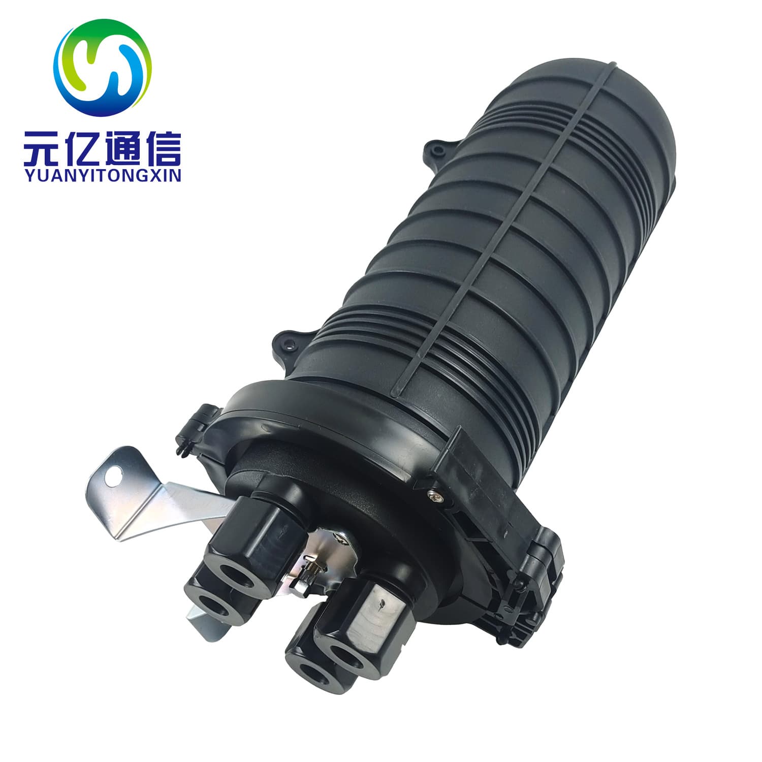 Medium 2 In 2 Out Optical Cable Joint Closure Optical Cable Splice Box 24-144 Core 4 Fusion Splicing Trays FTTH Medium Cylinder