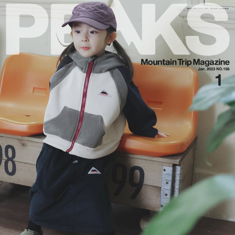 Girls' Fleece-Lined Jacket Winter New Children's Contrast Color Hoodie Zip-Up Cardigan Top In-Stock Wholesale