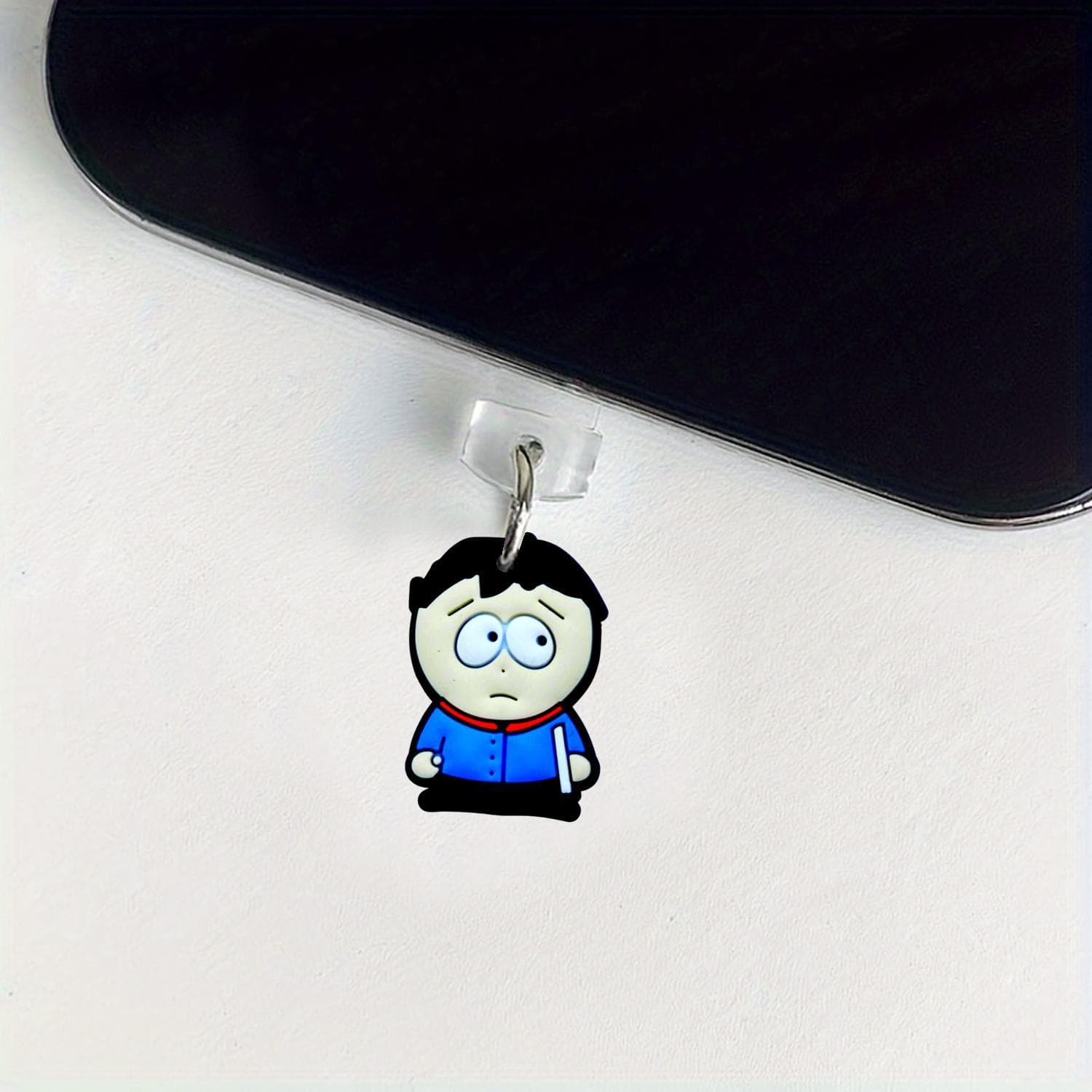 Amazon South Park Phone Dust Plug Shein PVC Soft Rubber Cute Tail Plug Hanging Decoration Portable Accessory
