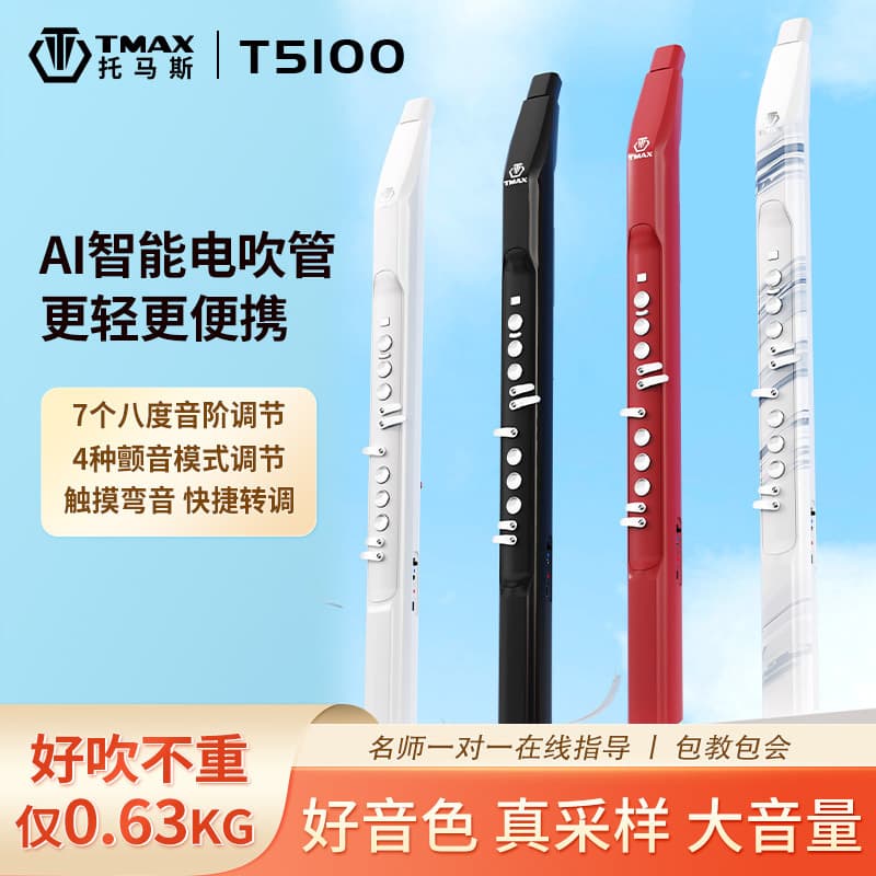 New Thomas T5100 Electronic Wind Instrument, Chinese Musical Instruments Collection, Hulusi, Beginner Flute, Saxophone for Seniors