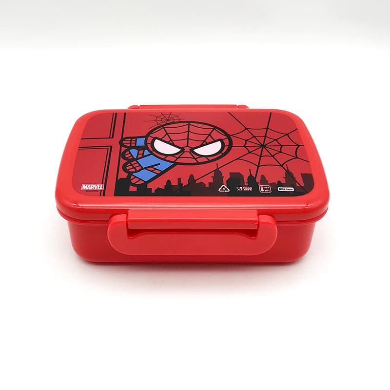 Plastic Rectangular Lunch Box for Students and Kids with Removable Dividers, Dishwasher Safe