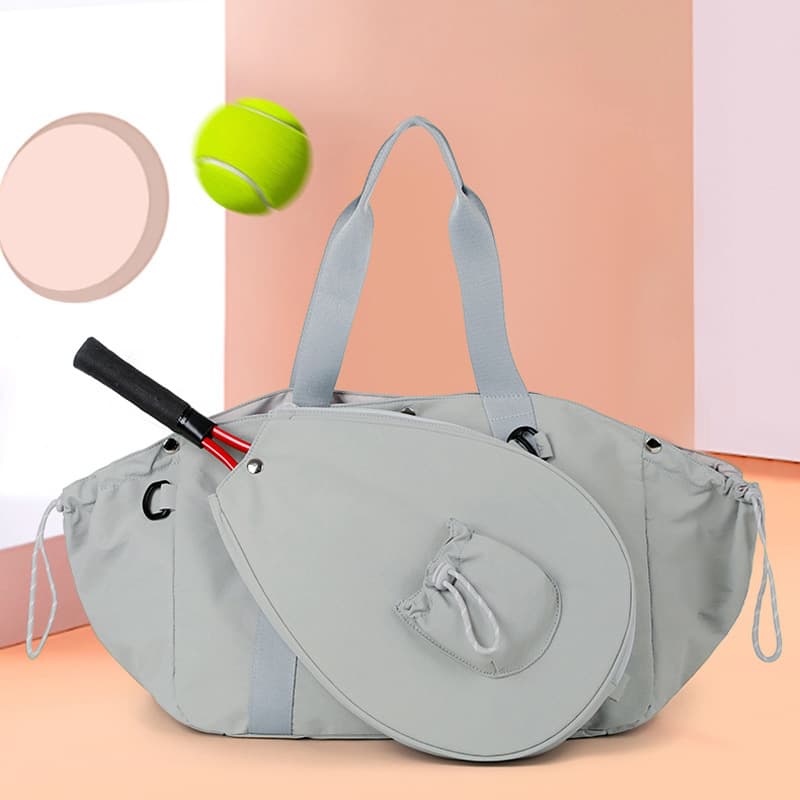 Trendy Tennis Bag Pickleball Racket Bag Sports Fitness Tote Large Capacity Badminton Racket Bag Handbag Shoulder Bag