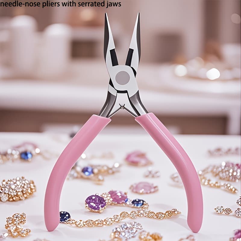 DIY Handcrafted Pliers Multi-functional Needle-nose Pliers Jewelry Round-nose Pliers 5-inch Mini Diagonal Cutting Pliers