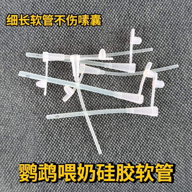 Parrot Feeding Syringe Bird Feeding Tool for Chicks and Hand-Feeding with Silicone Tube, Soft Tube for Formula, No Harm to Birds