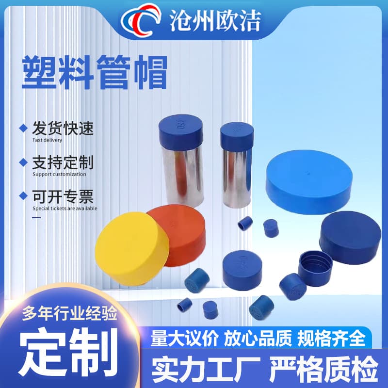 Custom Processing Pipe Fittings Plastic Plug Cover Round Dustproof Threaded Various Colors Steel Pipe Protective Sleeve Tube Plug Pipe Cap