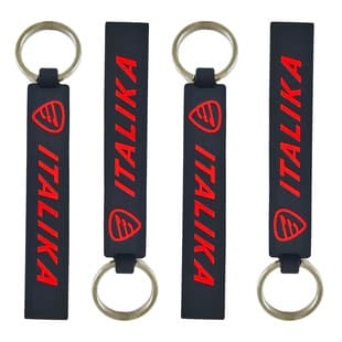 Honeycomb Pattern Silicone Keychain for ITALIKA Motorcycle, Waist-Hanging Silicone Soccer Pattern Key Ring