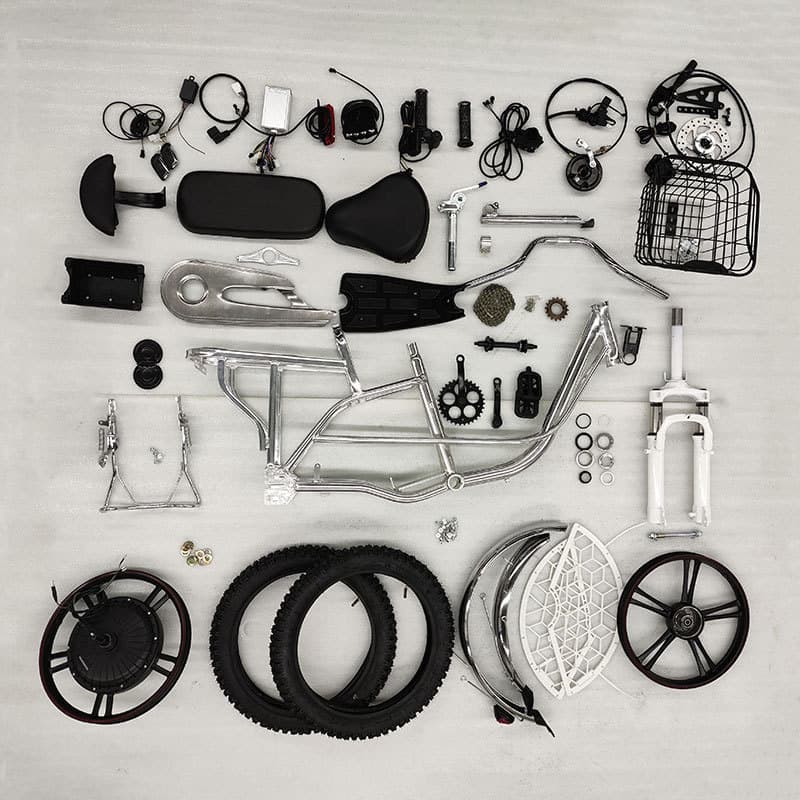 Electric Vehicle Complete Parts and Accessories Kit: Frame, Front Fork, Controller, Motor, MINAKO Cross-Border Export
