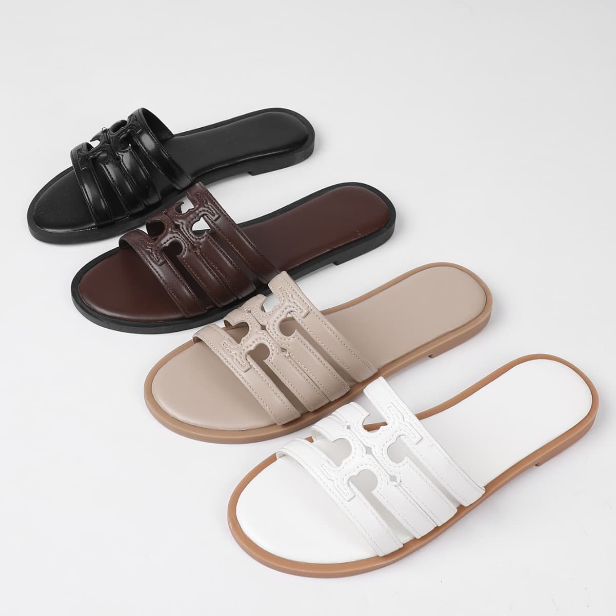 Cross-Border Trade Summer Plus-Size Versatile Flat Women's Slippers Low Heel Outdoor Beach Sandals